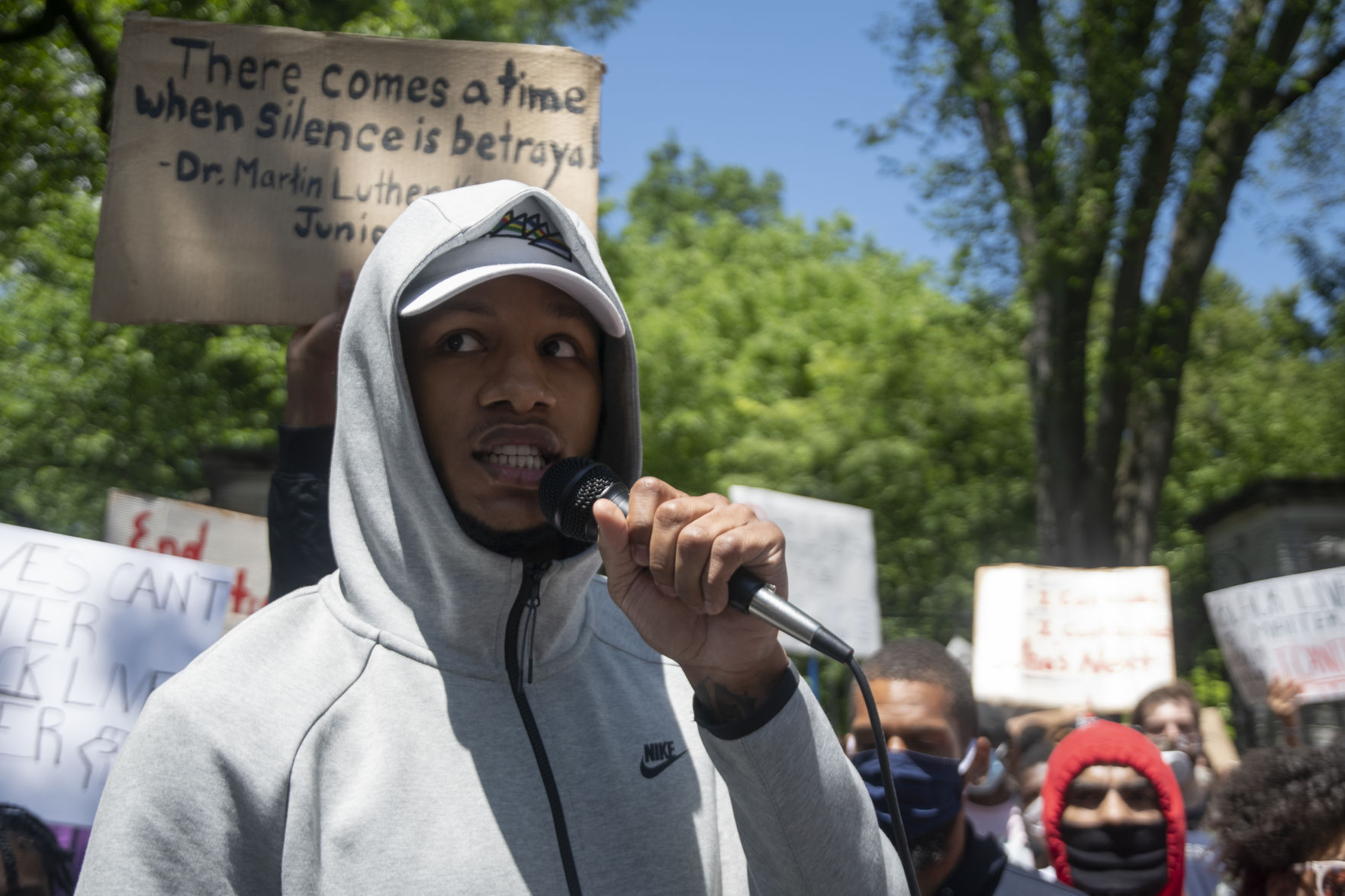 BLM protest, Lamar Stevens